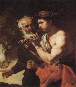 Johann Carl Loth Mercury piping to Argus oil on canvas